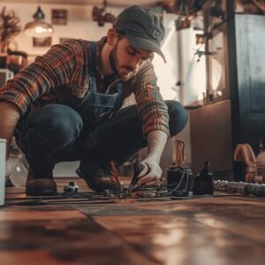 Materiel professionnel et techniques de reparation d’un plancher chauffant qui fuit
