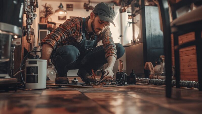 Materiel professionnel et techniques de reparation d’un plancher chauffant qui fuit
