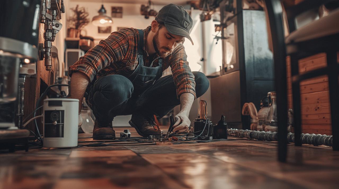 Materiel professionnel et techniques de reparation d’un plancher chauffant qui fuit