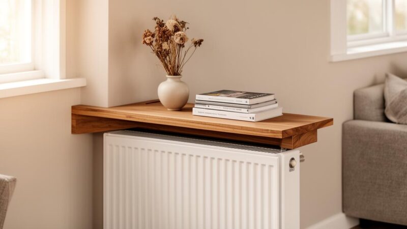 Comment utiliser une tablette pour radiateur sans perçage pour une installation facile